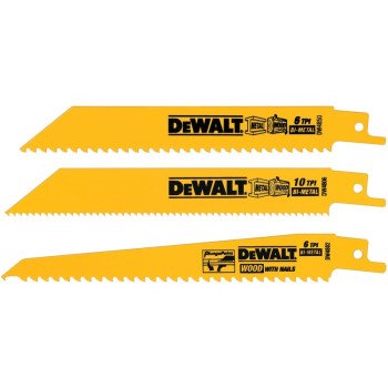 DW4853 RECIP BLADE SET 3PC    