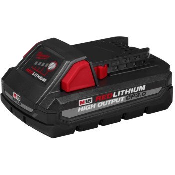 Milwaukee M18 REDLITHIUM HIGH OUTPUT 48-11-1835 Rechargeable Battery, 18 V Battery, 3 Ah