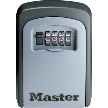 Master Lock 5401D Combination Lock Box, Metal/Steel, 3-1/4 in W, 4-3/4 in H, 1-1/2 in D