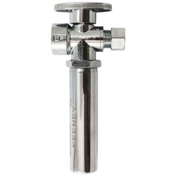 Plumb Pak K2058WHALF Straight Valve, 1/2 x 3/8 in Connection, FIP x CTS, 125 psi Pressure, Brass Body