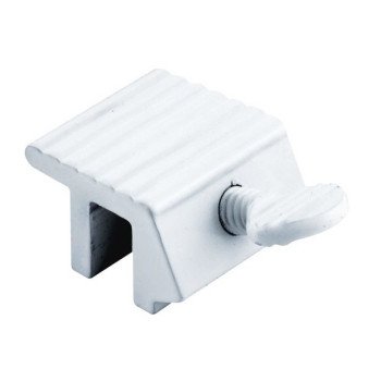 Defender Security U 9802 Sliding Window Lock, 1 in W Dimensions, Aluminum, Painted, White