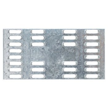 Simpson Strong-Tie MP MP24 Mending Plate, 4 in L, 2 in W, 20 ga Gauge, Steel, Galvanized