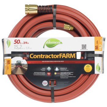 Swan ELCF34050 Water Hose with Brass Coupling, 50 ft L