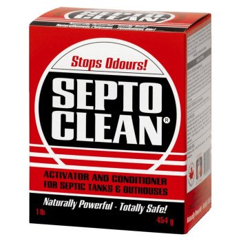 Septo-Clean 00454 Septic Cleaner, Powder, Brown/Dusty Light Yellow, 1 lb