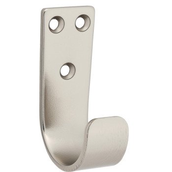 National Hardware Cooper Series N337-901 Multi-Purpose Hook, 125 lb, Satin Nickel