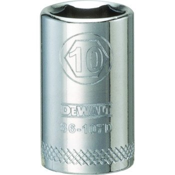 DEWALT DWMT86108OSP Hand Socket, 11 mm Socket, 1/4 in Drive, 6-Point, Vanadium Steel, Polished Chrome