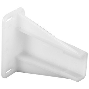 Prime-Line R7240 Drawer Track Backplate, 2-9/16 in W, Nylon, Raw