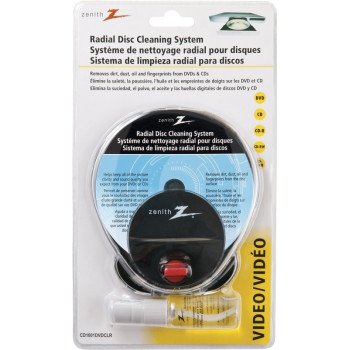 Zenith CD1001DVDCLR Disc Cleaning System, Radial