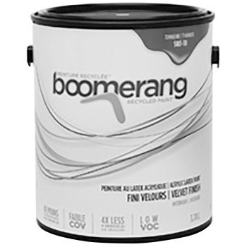 Boomerang 5183 Series 5183-38L19 Interior Paint, Velvet, Thunder, 3.78 L, 40 sq-m Coverage Area