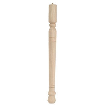 Waddell Early American Series 2556 Table Leg, 5-3/4 in H, Hardwood, Smooth Sanded