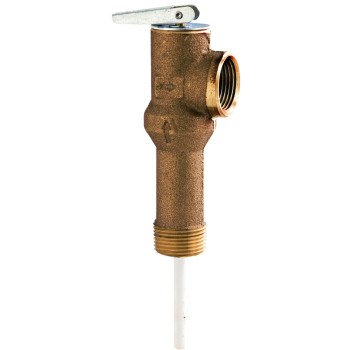 Watts LF100XL Series LL100XL-150/210 Relief Valve, 3/4 in, MNPT x FNPT, Bronze Body