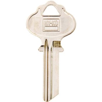 Hy-Ko 11010IN2 Key Blank, Brass, Nickel, For: ILCO Vehicle Locks