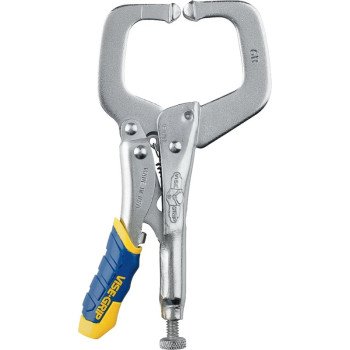 Irwin 17T C-Clamp, 300 lb Clamping, 2-1/8 in Max Opening Size, 1-1/2 in D Throat, Steel Body