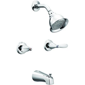 TUB-SHOWER FAUCET 2-HNDL CHRM