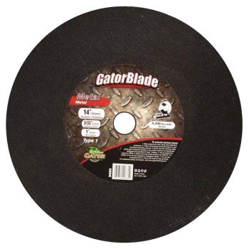 GatorBlade 9685 Cut-Off Wheel, 14 in Dia, 3/32 in Thick, 1 in Arbor