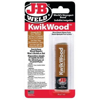 J-B Weld 8257F Epoxy Putty, Beige/White, Solid, 1 oz