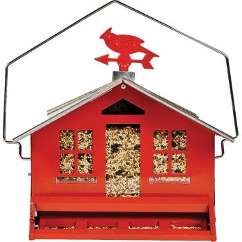 Perky-Pet Squirrel-Be-Gone II 338 Wild Bird Feeder, Country, 8 lb, Metal, 14 in H, Pole Mounting