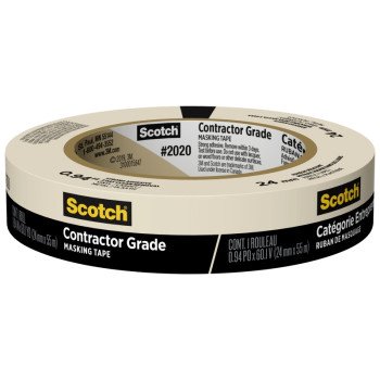 Scotch 2020-24U-F Masking Tape, 55 m L, 24 mm W, Tan