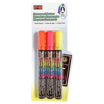 Hy-Ko 40618 Glass Marker, Orange/Pink/Yellow