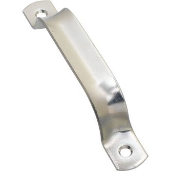 National Hardware N100-115 Door Pull, 0.906 in W, 1.26 in D, 6-1/2 in H, Steel, Zinc