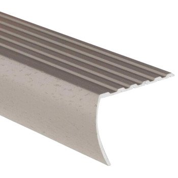 Shur-Trim FA2184HTI03 Stair Nose Moulding, 3 ft L, 1-1/8 in W, Aluminum, Hammered Titanium