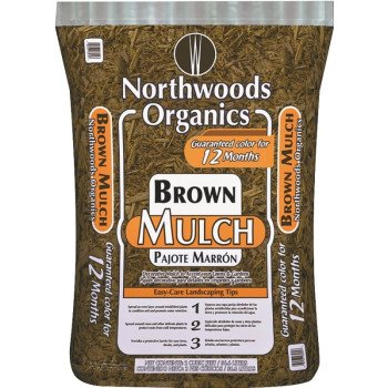 Northwoods Organics WNW03255 Decorative Mulch, Brown Bag