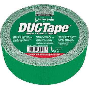 IPG 20C-GR2 Duct Tape, 60 yd L, 1.88 in W, Cloth Backing, Green