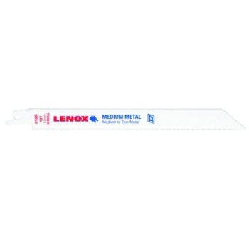 Lenox 20487B818R Reciprocating Saw Blade, Applicable Materials: Thin Metal, 3/4 in W, 8 in L, 18 TPI