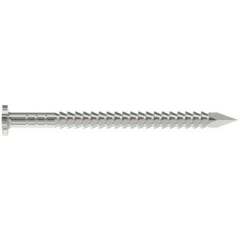 Simpson Strong-Tie S4SND5 Siding Nail, 4D, 1-1/2 in L, Stainless Steel, Full Round Head, Annular Ring Shank, 5 lb