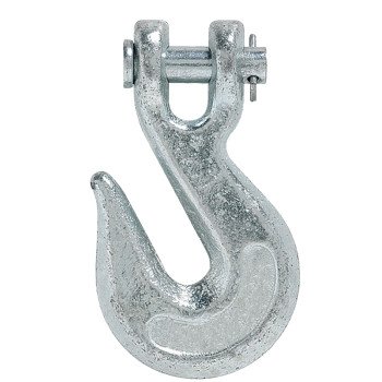 Baron 331-3/8 Clevis Slip Hook, 3/8 in, 5400 lb Working Load, 43 Grade, Carbon Steel, Electro-Galvanized