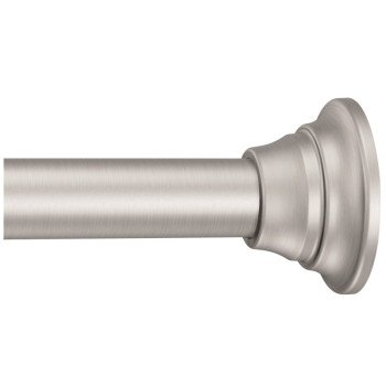 Moen TR1000BN Tension Rod, 44 to 72 in L Adjustable, 1 in Dia Rod, Stainless Steel, Brushed Nickel