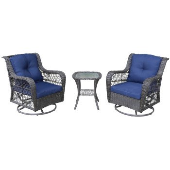 GLIDER SET SWIVEL 3PC MELROSE 