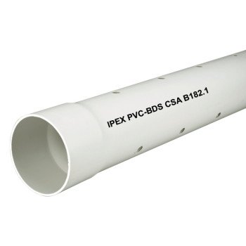 IPEX 004530 Sewer Pipe, 3 in, 10 ft L, PVC