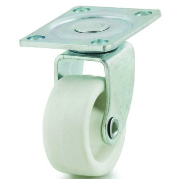 Dh Casters C-R125P0Z Swivel Caster, 1-1/4 in Dia Wheel, 9/16 in W Wheel, Plastic Wheel, 45 lb