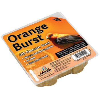 Heath DD-14 Suet Cake, All-Season, Orange, 11.25 oz