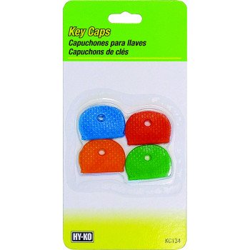 Hy-Ko KC134 Key Cap Set, Vinyl, Blue/Dark Green/Light Yellow/Red