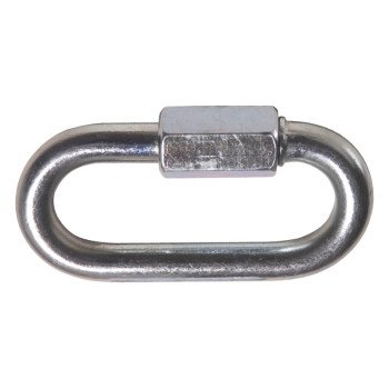 Ben-Mor 70700 Chain Quick Link, 1/8 in Trade, 220 lb Working Load, Steel, Zinc