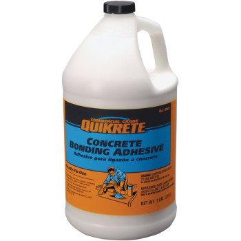 Quikrete 9902-01 Bonding Adhesive, Liquid, Vinyl Acetate, White, 1 gal Bottle