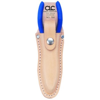 CLC Tool Works Series 768 Plier Holder, 1-Pocket, Leather, Tan, 2-3/4 in W, 6-3/4 in H, 1-1/4 in D