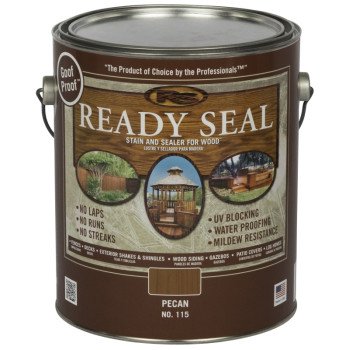 Ready Seal 115 Stain and Sealer, Pecan, 1 gal, Can