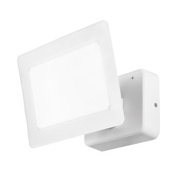 globe 17000194 Dusk-to-Dawn Security Flood Light, LED Lamp, 6000 Lumens, 4000 K Color Temp, White Fixture