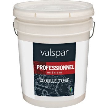 Valspar 11800 Series 118115GAL Latex Eggshell Paint, Velvet, Light Base, 5 gal Pail