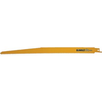 DEWALT DW4802-2 Reciprocating Saw Blade, Bi-Metal, Applicable Materials: Wood, 3/4 in W, 6 in L, 6 TPI