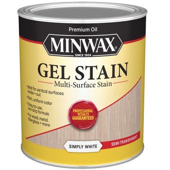 Minwax 616110444 Gel Stain, White, 1 qt