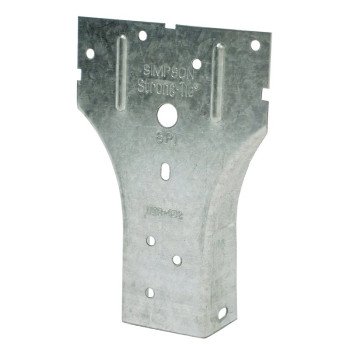 Simpson Strong-Tie SP1 Stud Plate Tie, 5-1/16 in L x 3-1/2 in W Dimensions, 20 ga, Steel, Galvanized/Zinc