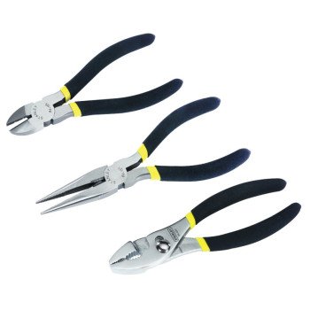 STANLEY 84-114 Plier Set, Steel, Nickel Chrome