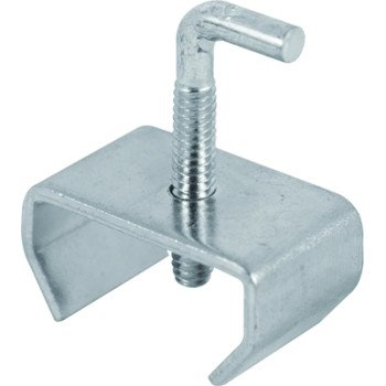 Prime-Line U 9005 Rail Clamp, Steel, Zinc, 2/PK