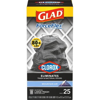 Glad 79310 Mountain Air Scented Trash Bag, Tall, 30 gal