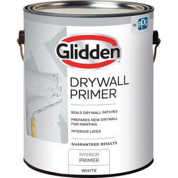 Glidden GLDPIN60WH/01 Interior Drywall Primer, Flat, White, 1 gal, Can