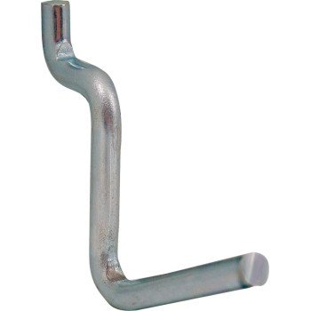 Crawford 18215 Peg Hook, 1-1/2 in Projection, 4.5 in L x 4.5 in W x 5.3 in H Dimensions, Black/Silver